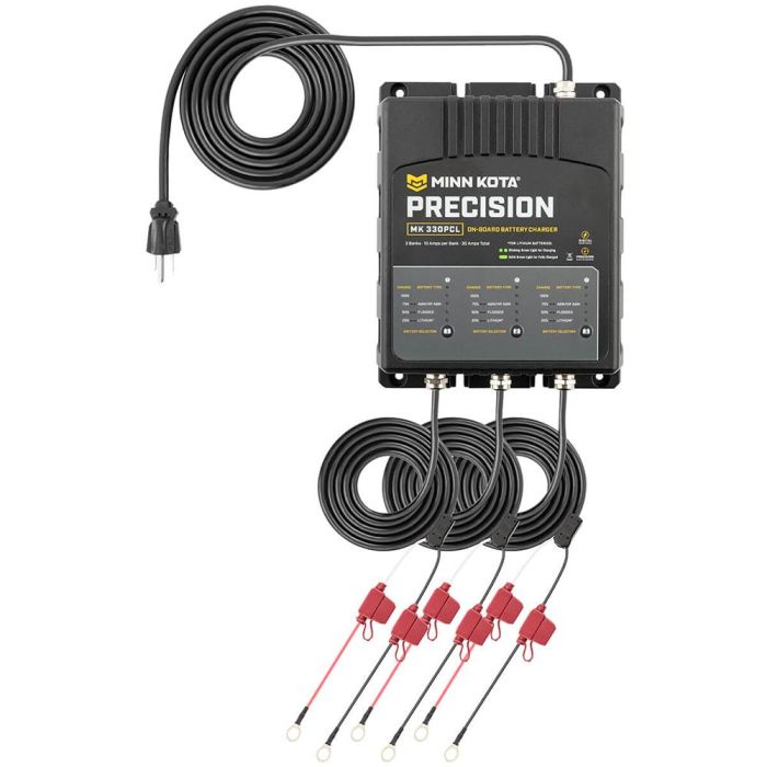 Minn Kota OnBoard Precision Charger MK330 PCL 3 Bank x 10 AMP LI