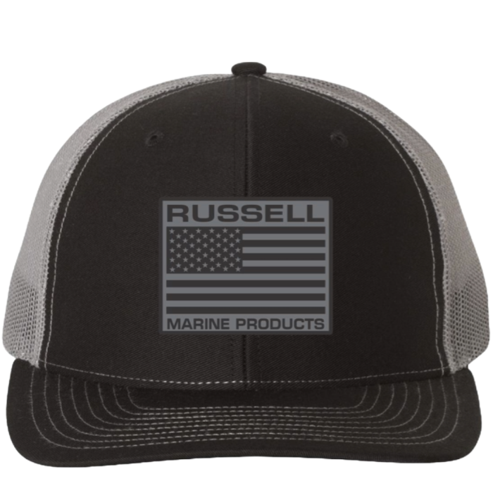Richardson 112 Snap Back Flag Patch Black