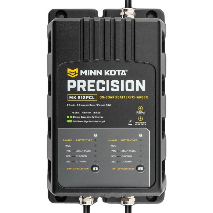 Minn Kota On-Board Precision Charger MK-212 PCL 2 Bank x 6 AMP LI