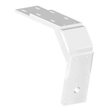 Power-Pole Deck Mount - 13&quot; Aft - 11&quot; Drop - White