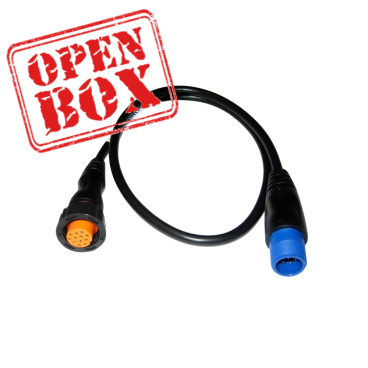 OPEN BOX Garmin 8-Pin Transducer to 12-Pin Sounder Adapter Cable w/XID