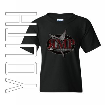Youth Tee Distressed Logo - Black