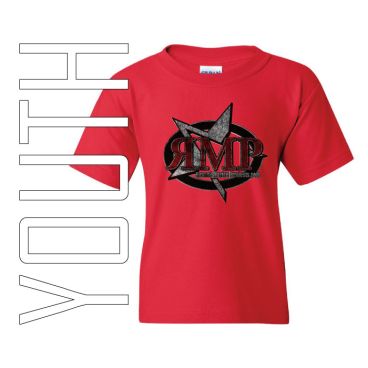 Youth Tee Distressed Logo - Red