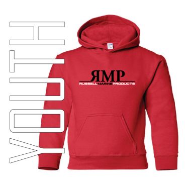 Youth Hoodie Modern Logo - Red