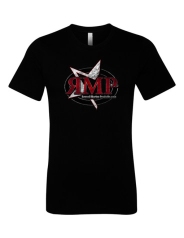 Short Sleeve Distressed Logo Tee - Black